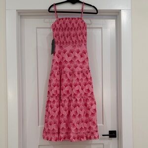 Pink Floral hyacinth house dress
